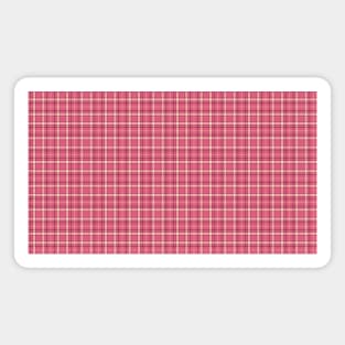 Never Quit Dark Pink Plaids 001#014 Magnet